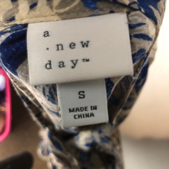 A New Day Boho Prairiecore Maxi Dress w/Layered tiers, Floral Artsy Print SZ S - Picture 10 of 10